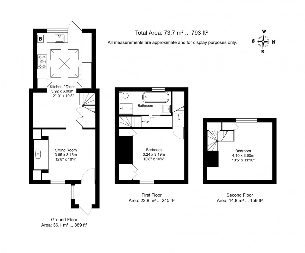 Floorplan for Cousley Wood, Wadhurst, East Sussex