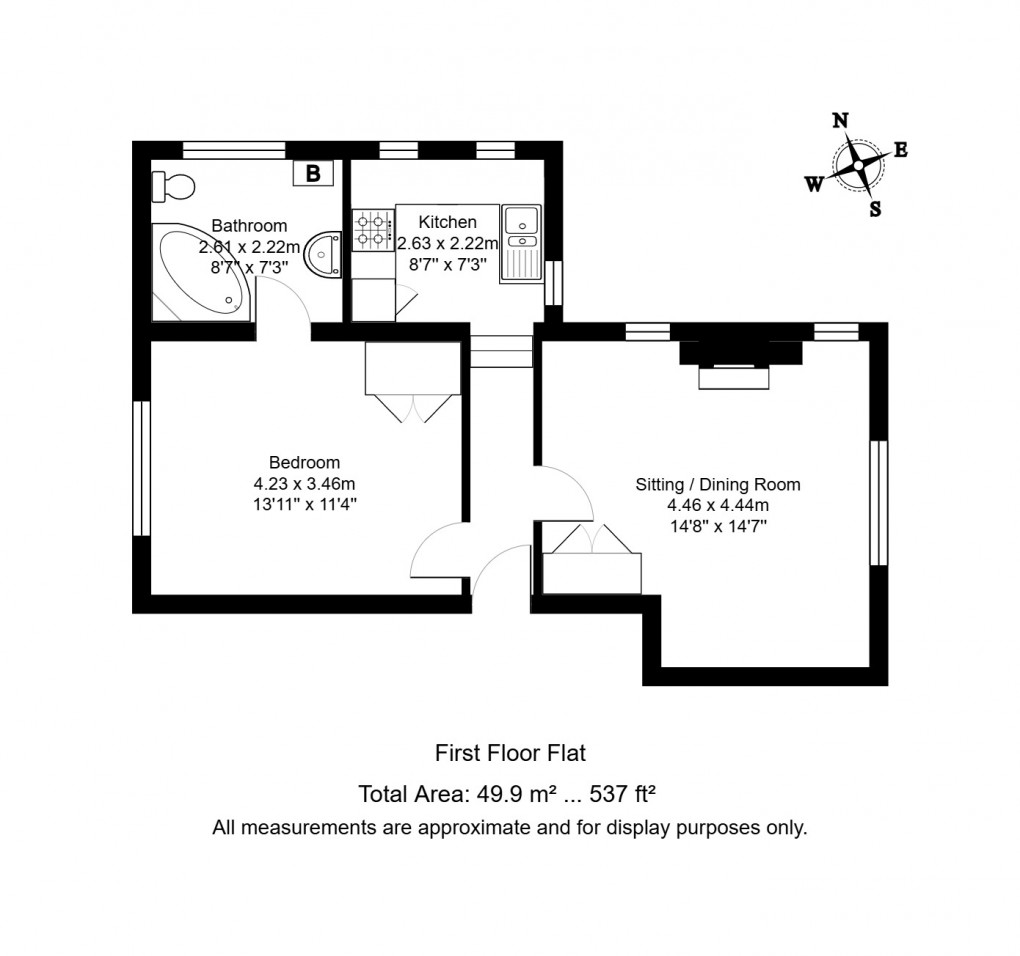 Floorplan for Molyneux Park Road, Tunbridge Wells, Kent