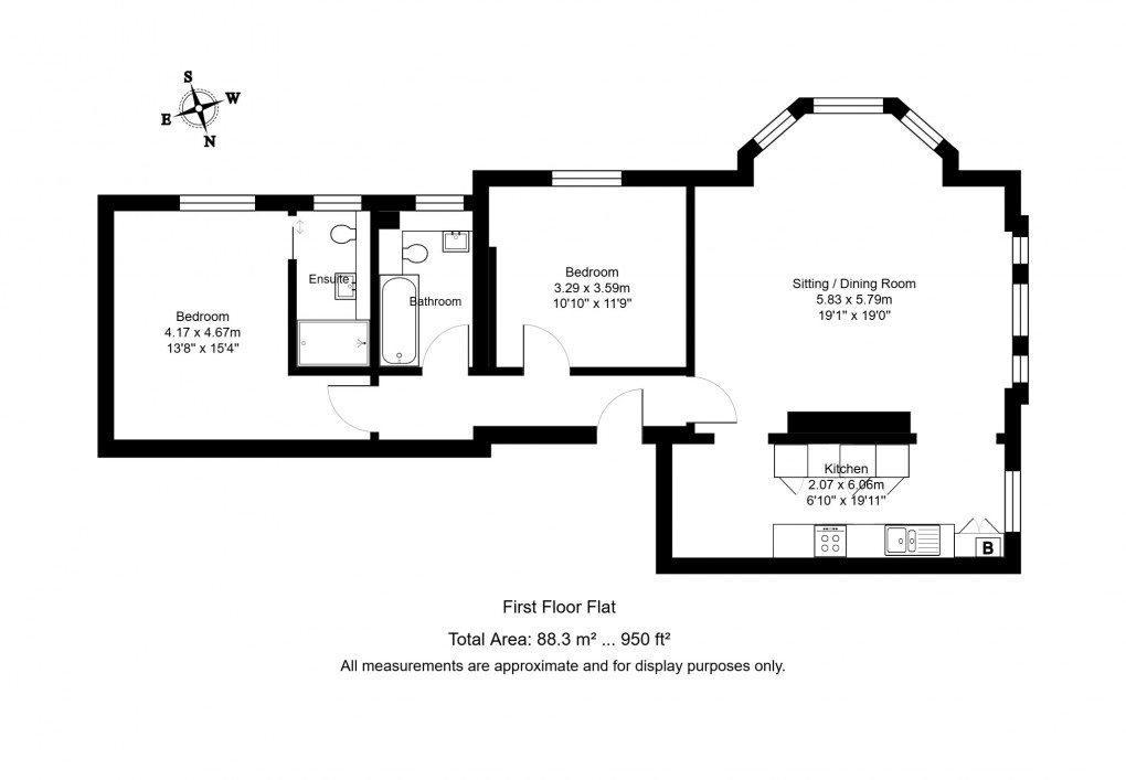 Floorplan for Tunbridge Wells, Kent