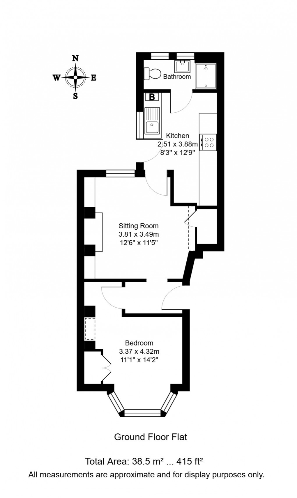 Floorplan for York Road, Tunbridge Wells